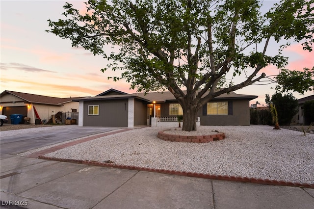 view of ranch-style home