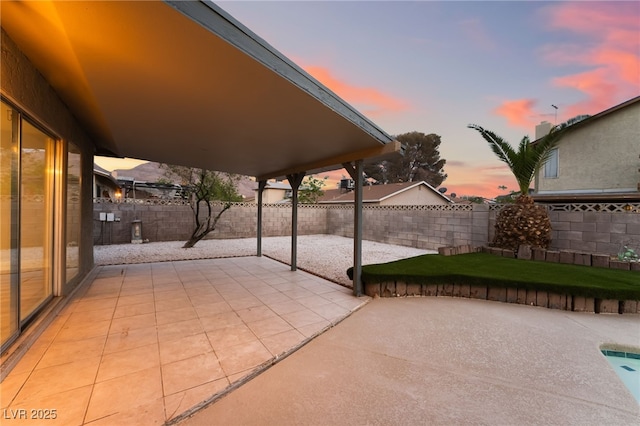view of patio / terrace featuring a fenced backyard