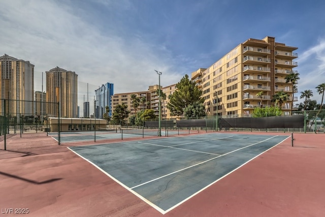 205 E Harmon Ave Unit 803, Las Vegas, NV 89169 - view of tennis court with a view of city