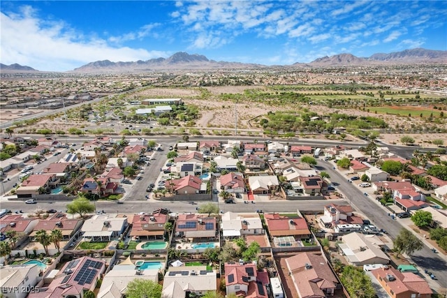 182 Horizon View Dr, Henderson, NV 89015 - bird's eye view with a residential view and a mountain view