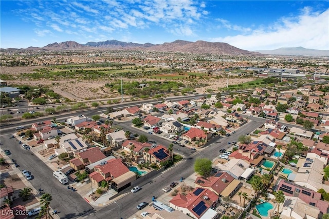 182 Horizon View Dr, Henderson, NV 89015 - drone / aerial view with a residential view and a mountain view