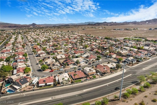 182 Horizon View Dr, Henderson, NV 89015 - drone / aerial view with a residential view and a mountain view