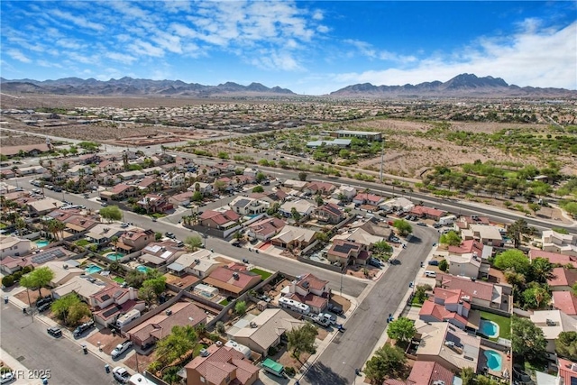 182 Horizon View Dr, Henderson, NV 89015 - aerial view with a residential view and a mountain view