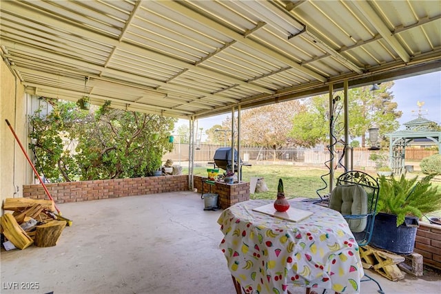 3100 Garehime St, Las Vegas, NV 89108 - view of patio / terrace featuring outdoor dining space