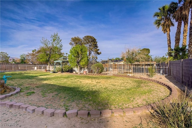 3100 Garehime St, Las Vegas, NV 89108 - view of yard featuring a gazebo