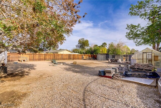 3100 Garehime St, Las Vegas, NV 89108 - view of yard featuring an exterior structure and an outdoor structure