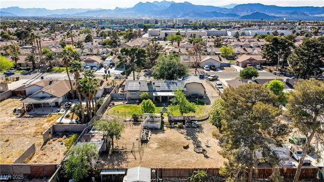 3100 Garehime St, Las Vegas, NV 89108 - aerial perspective of suburban area with a mountainous background
