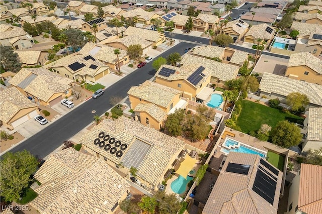 aerial view featuring a residential view