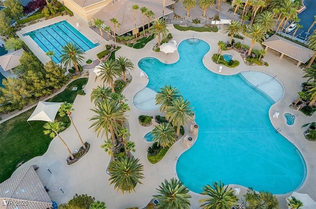 birds eye view of property