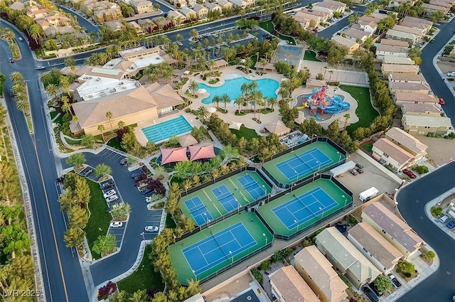 birds eye view of property