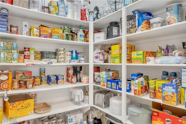 view of pantry