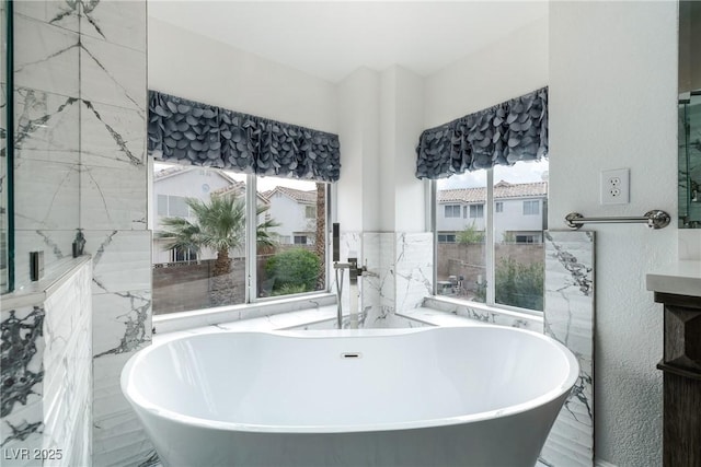 2401 Rice Flower Cir, Las Vegas, NV 89134 - bathroom with a freestanding tub