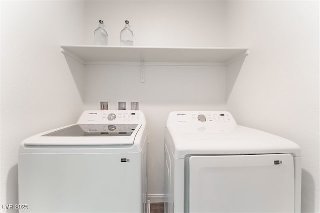 2902 Hemi Orange Ave, North Las Vegas, NV 89086 - washroom with separate washer and dryer and laundry area