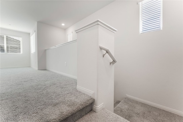 2902 Hemi Orange Ave, North Las Vegas, NV 89086 - staircase with recessed lighting, baseboards, and carpet floors