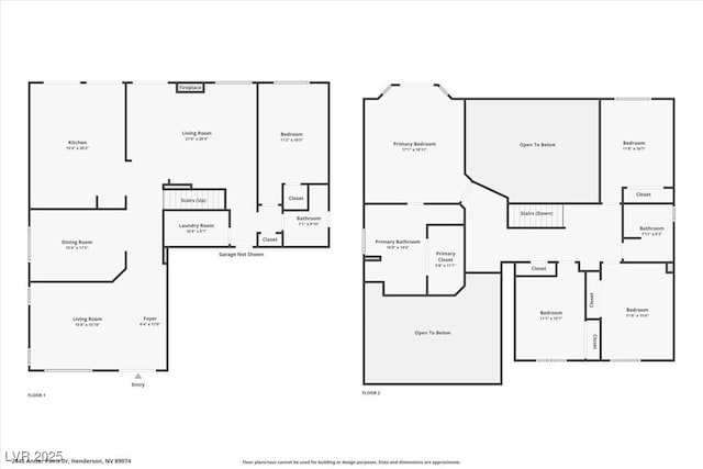 2445 Antler Point Dr, Henderson, NV 89074 - view of floor plan / room layout