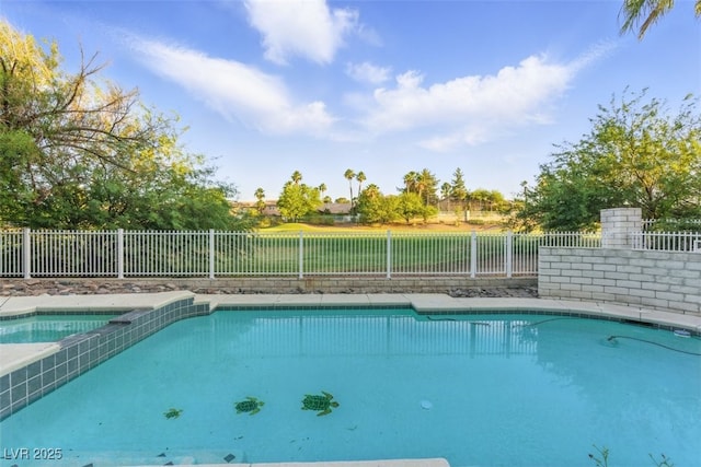 2445 Antler Point Dr, Henderson, NV 89074 - view of swimming pool with a fenced backyard