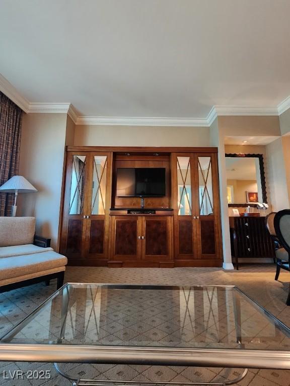 135 E Harmon Ave Unit 3320, Las Vegas, NV 89109 - living room featuring ornamental molding