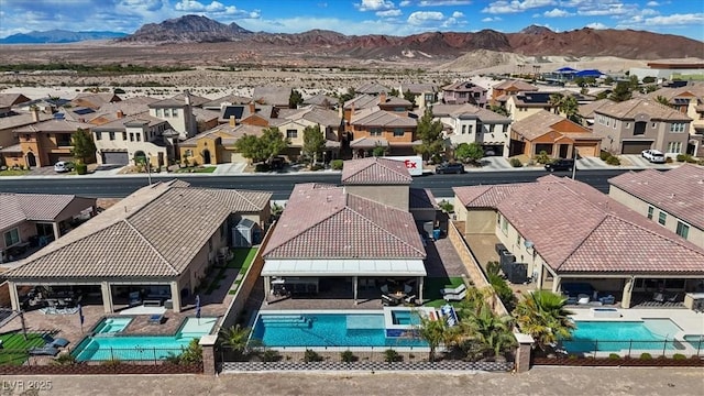 1225 Olivia Pkwy, Henderson, NV 89011 - aerial view featuring a mountain view and a residential view