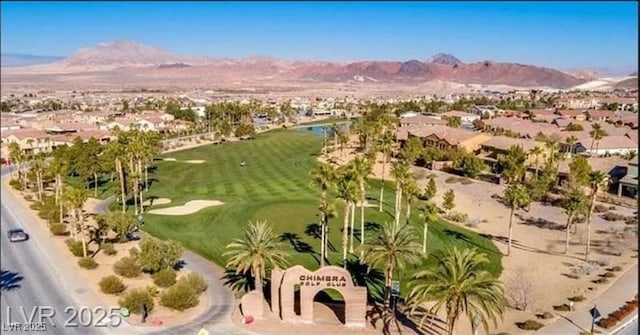 1225 Olivia Pkwy, Henderson, NV 89011 - aerial view with golf course view and a mountain view
