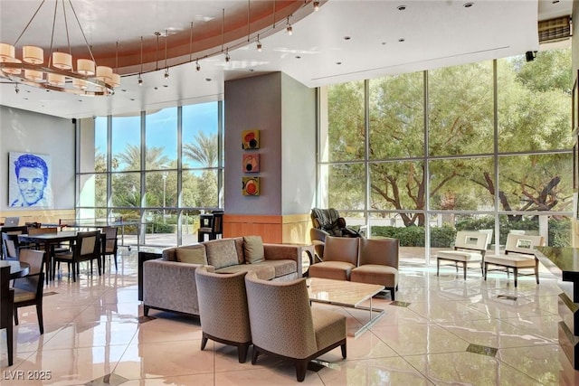 view of community lobby