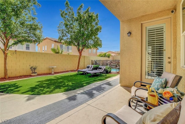 9413 Artesian Oak Ct, Las Vegas, NV 89149 - view of patio with a fenced backyard