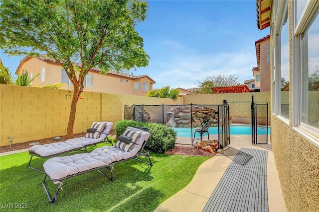 9413 Artesian Oak Ct, Las Vegas, NV 89149 - exterior space featuring a fenced backyard and a fenced in pool