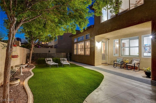 9413 Artesian Oak Ct, Las Vegas, NV 89149 - view of yard with a patio and fence