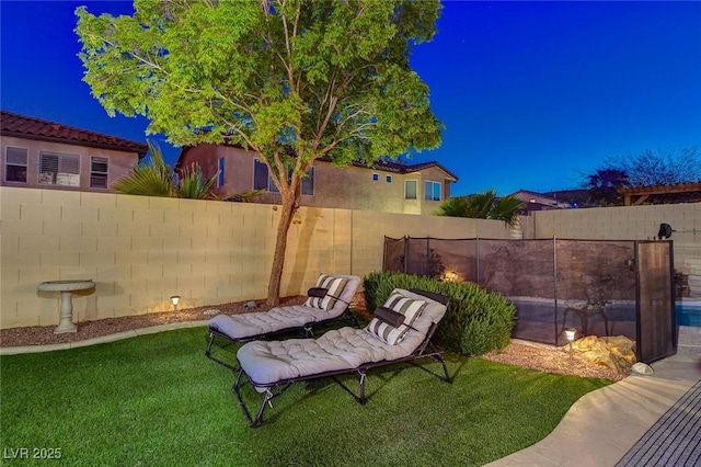 9413 Artesian Oak Ct, Las Vegas, NV 89149 - view of yard featuring a fenced backyard
