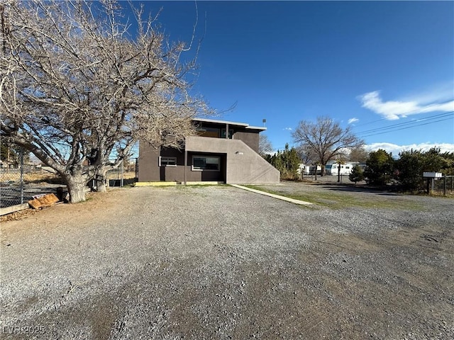 exterior space with fence
