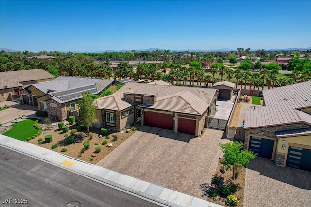 bird's eye view featuring a residential view