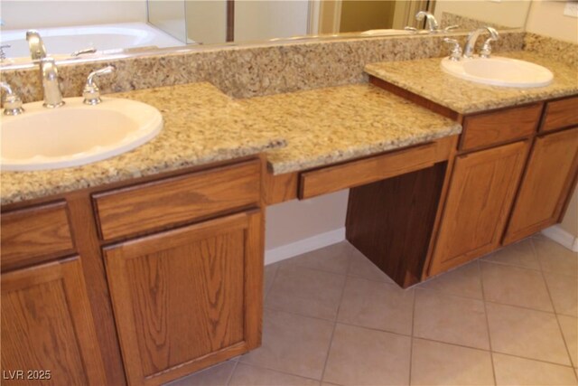 932 Tafalla Ct, Las Vegas, NV 89138 - bathroom featuring tile patterned flooring and vanity