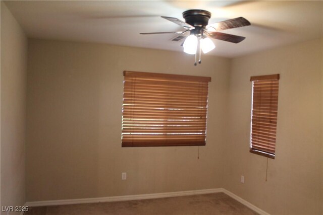 932 Tafalla Ct, Las Vegas, NV 89138 - carpeted empty room featuring baseboards and a ceiling fan