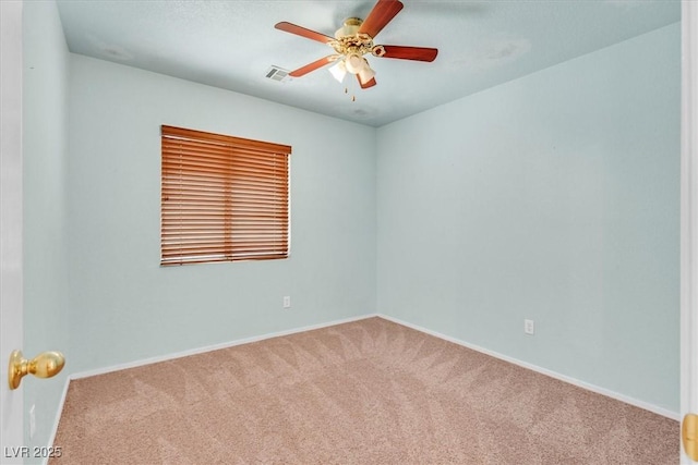 681 Peach Coral St, Las Vegas, NV 89183 - carpeted empty room featuring baseboards, ceiling fan, and visible vents