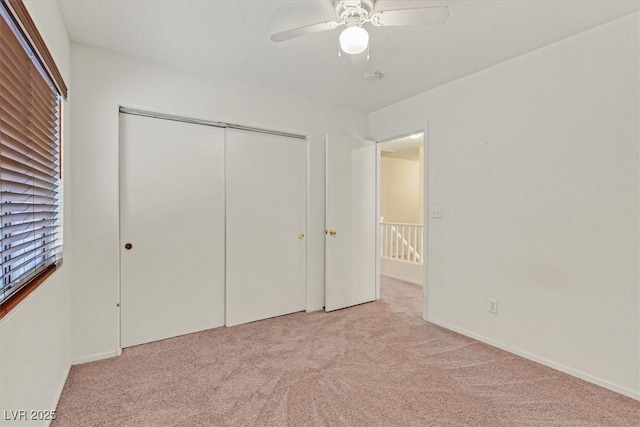 681 Peach Coral St, Las Vegas, NV 89183 - unfurnished bedroom featuring a ceiling fan, carpet, and a closet
