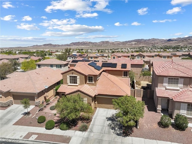 648 Sunrise Lake Pl, Henderson, NV 89002 - bird's eye view with a residential view and a mountain view