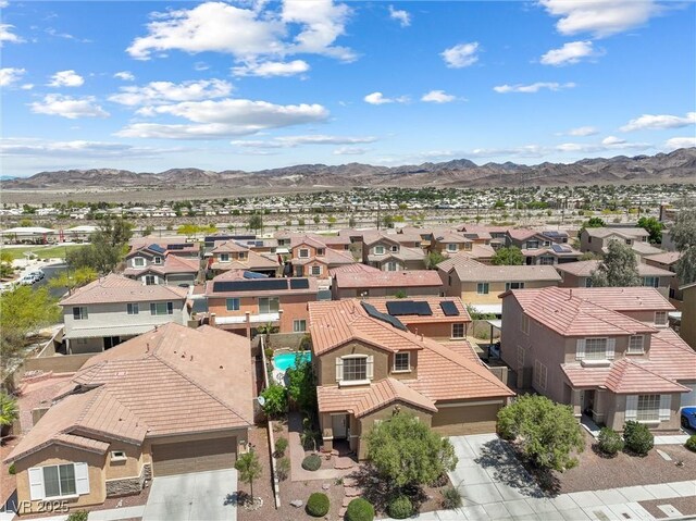 648 Sunrise Lake Pl, Henderson, NV 89002 - birds eye view of property featuring a residential view and a mountain view