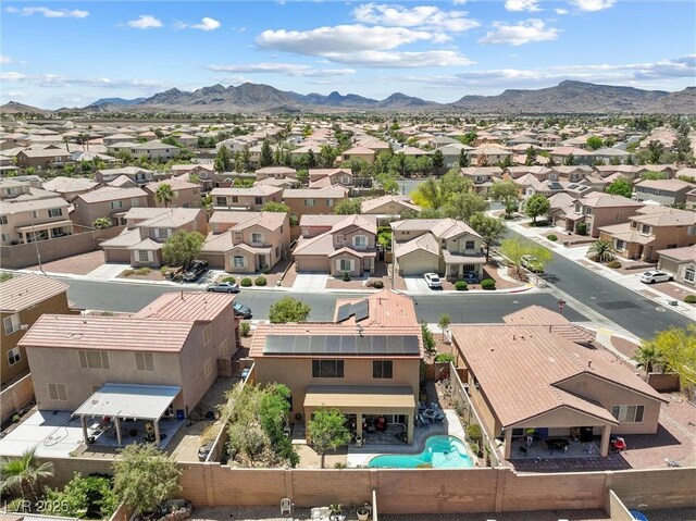648 Sunrise Lake Pl, Henderson, NV 89002 - drone / aerial view with a residential view and a mountain view