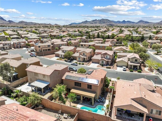 648 Sunrise Lake Pl, Henderson, NV 89002 - drone / aerial view featuring a residential view and a mountain view