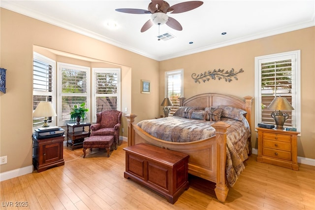 9 Contra Costa Pl, Henderson, NV 89052 - bedroom with light wood-style floors, visible vents, and multiple windows