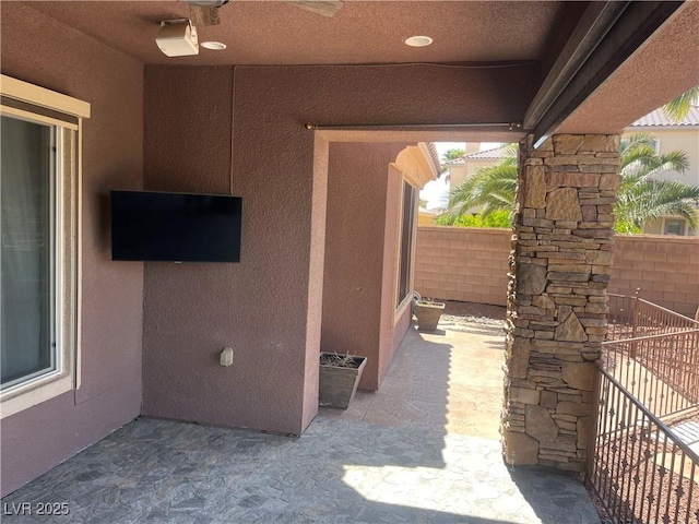 8209 Chapelle Ct, Las Vegas, NV 89131 - view of patio / terrace featuring a ceiling fan