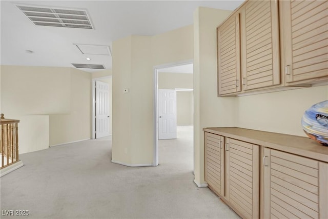 3755 Broadmead St, Las Vegas, NV 89147 - corridor featuring light carpet and baseboards