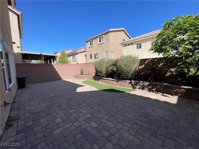 view of patio / terrace featuring a fenced backyard
