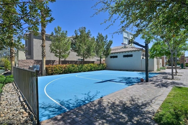 8919 Don Valley Ave, Las Vegas, NV 89148 - view of basketball court with fence and community basketball court