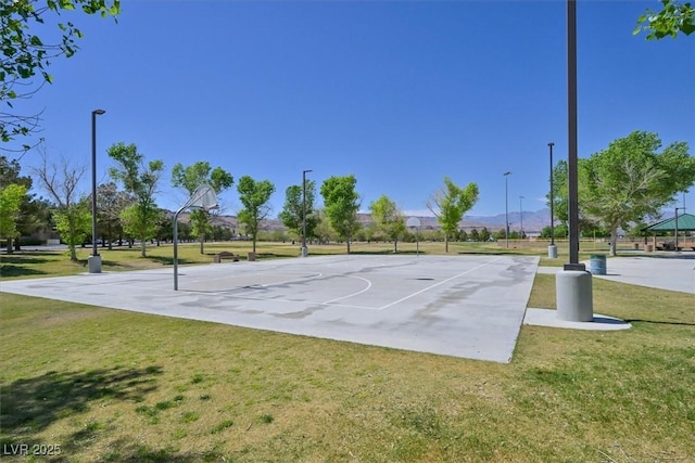 8919 Don Valley Ave, Las Vegas, NV 89148 - view of sport court featuring a lawn and community basketball court