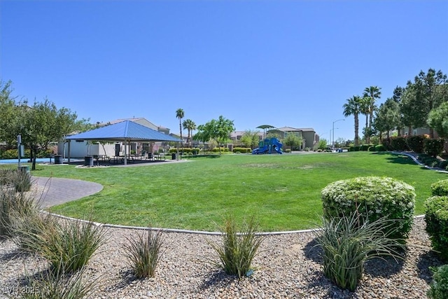 8919 Don Valley Ave, Las Vegas, NV 89148 - surrounding community featuring a yard, a gazebo, and playground community