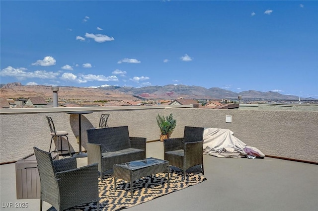 7953 Mountain Lilac St, Las Vegas, NV 89113 - view of patio featuring a mountain view