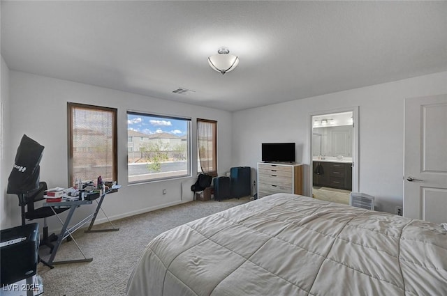 7953 Mountain Lilac St, Las Vegas, NV 89113 - carpeted bedroom with ensuite bath, visible vents, and baseboards