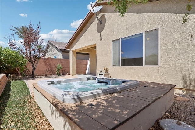 6059 Wheat Penny Ave, Las Vegas, NV 89122 - view of pool with fence and hot tub deck surround