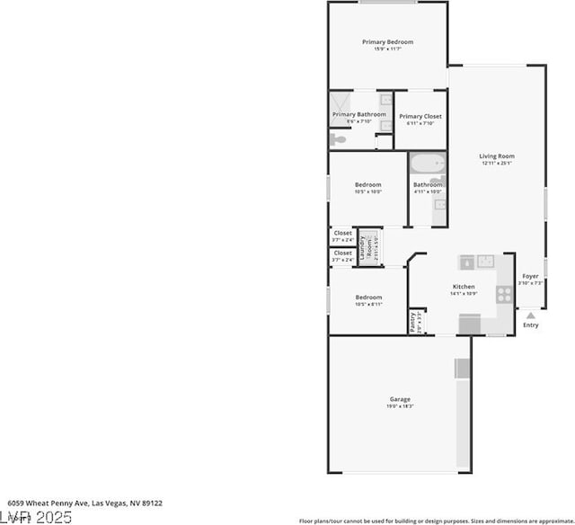 6059 Wheat Penny Ave, Las Vegas, NV 89122 - floor plan