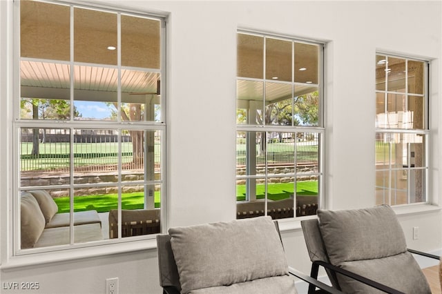 interior space featuring plenty of natural light